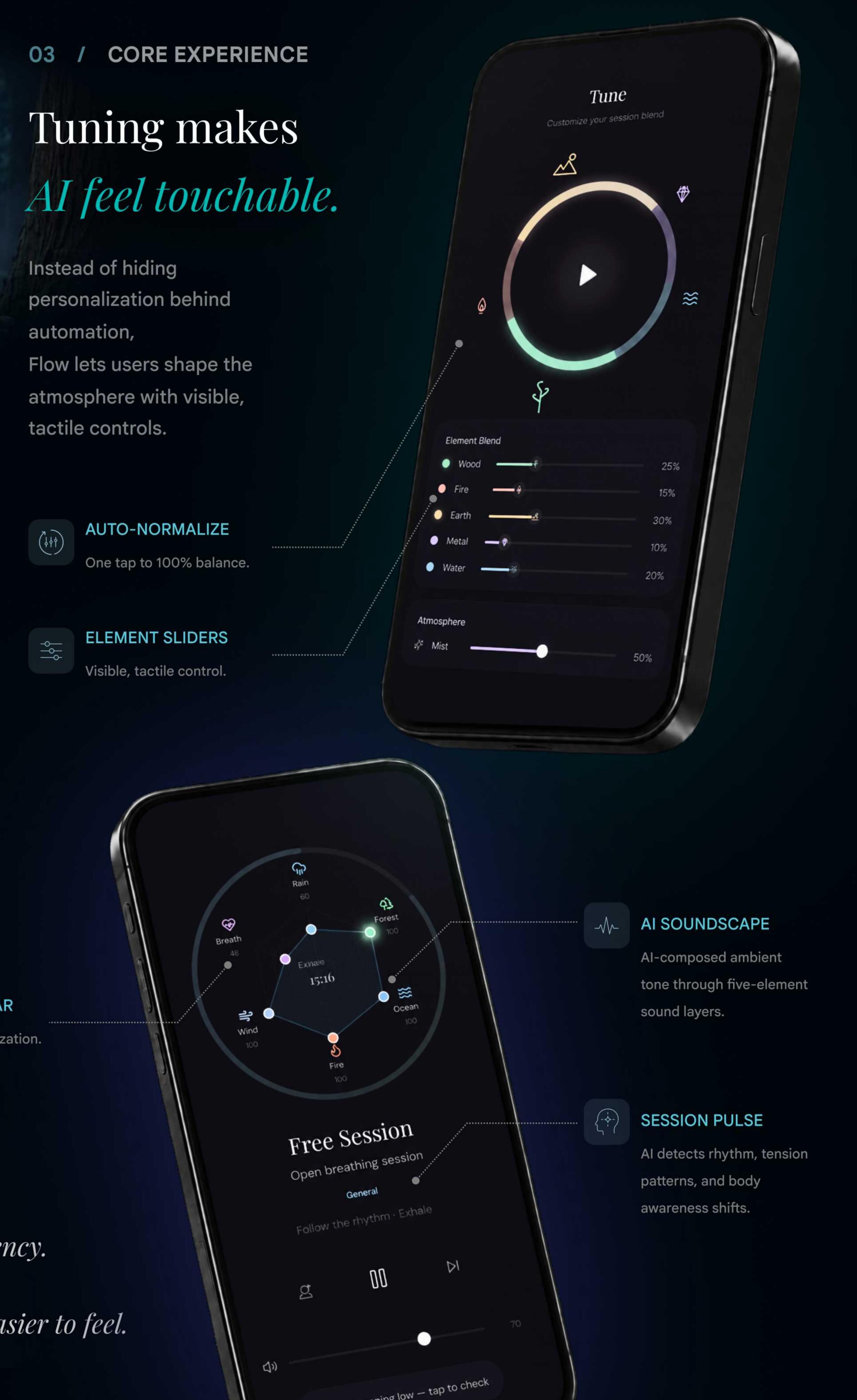 Tuning interaction and session feedback